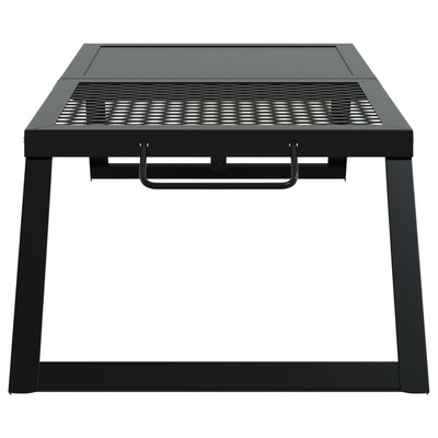 Składany Grill Campingowy Czarny 31,5 x 26,5 x 4 cm