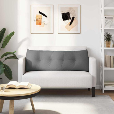 Poduszka na plecy Ciemnoszary 140 x 24 x 50 cm tkanina