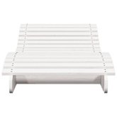 vidaXL Leżak, biały, 205x70x31,5 cm, lite drewno sosnowe