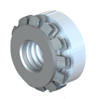 zestaw 4 wkładek Keep-Nut z gwintem M6: do zaczepów do zlewozmywaków GRANITOWYCH podwieszanych - cienki blat