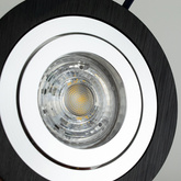 Punktowa oprawa sufitowa wpuszczana LED CERI 1 OV Black IP20 okrągła czarny szlif EDO777141 EDO Solutions