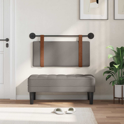 Wezgłowie wiszące Ciemnoszary Antyczny PU