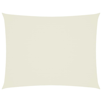Prostokątny żagiel ogrodowy, tkanina Oxford, 3x4 m, kremowy