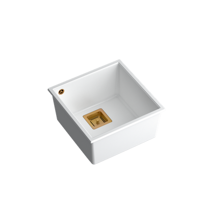 DAVID 40 GraniteQ snow white/elementy miedziane