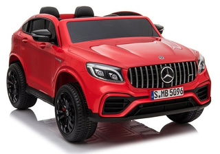 Auto na Akumulator Mercedes GLC 63S Dwuosobowy Światła LED MP3 Czerwony
