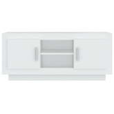vidaXL Szafka pod TV, biała, 102x35x45 cm, materiał drewnopochodny