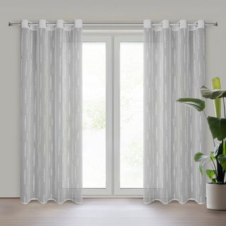 Zasłona Aleni srebrna 140x250