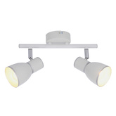 Lampa ścienna listwa 2X40W E14 biały/chrom FIDO 92-63373