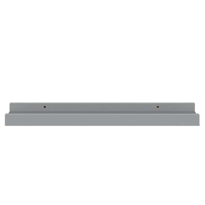 vidaXL Półki ścienne na zdjęcia, 2 szt., szare, 40x9x3 cm, MDF