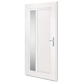 Drzwi wejściowe, antracytowe, 108x208 cm, PVC vidaXL