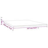 Topper na materac, 137x190x5 cm
