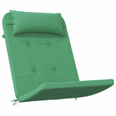 Poduszki na krzesła Gładki 2 pcs Zielony 58 x 77 x 4,5 cm