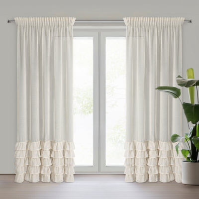 Firana Carli beżowa 140x270