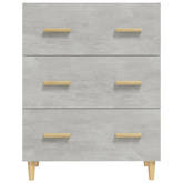 vidaXL Komoda, szarość betonu, 70x34x90 cm, materiał drewnopochodny
