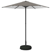 Parasol ogrodowy z podstawą 230 x 230 cm Poliester Prostokątny