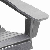 Krzesło Adirondack Jasnoszary HDPE