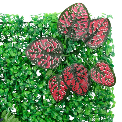 Maty ze sztucznymi roślinami, 6 szt., zielone, 40x60 cm