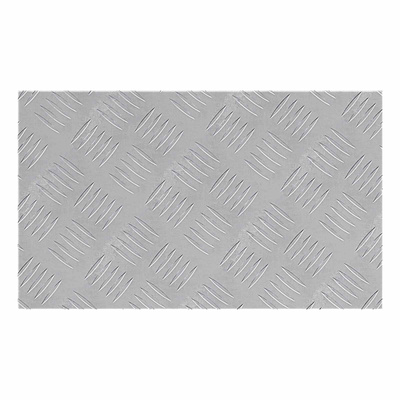 Stopień Prostokątny 2 pcs Srebrny 50 x 30 cm Aluminium