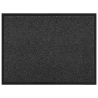 Dywanik drzwiowy Antracyt 60 x 40 x 1.2 cm Tkanina Teddy