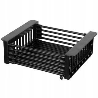 Koszyk stalowy czarny black mat