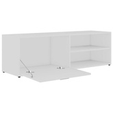 Szafka pod TV, biała, 120x34x37 cm, materiał drewnopochodny vidaXL