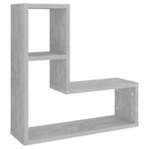 vidaXL Półki ścienne, 2 szt., szarość betonu, 50x15x50 cm