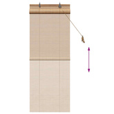 Roleta brązowy 40 x 160 cm Bambus