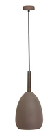 Lampa wisząca brązowa metal / drewno E27 Flen Ledea 50101261