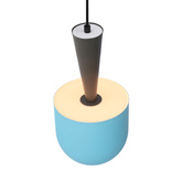 Lampa wisząca niebieska/szara E27 Visby Ledea 50101167