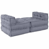 Modularna jednostka sofy 4 pcs Szary tkanina