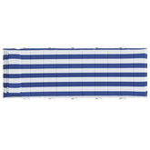 vidaXL Poduszka na leżak, niebiesko-białe paski, 180x60x3 cm, Oxford
