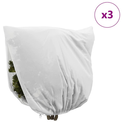 Osłony Fleece dla Roślin Przed Przymrozkami 3 pcs Biały