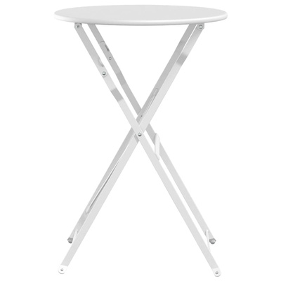 Stolik bistro Biały Ø 50 x 71 cm Stal malowana proszkowo
