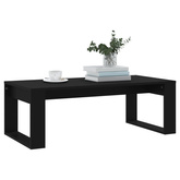 Stolik kawowy, czarny 102x50x35 cm, materiał drewnopochodny