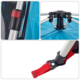 vidaXL Namiot rodzinny, 8-os., niebieski, szybko rozkładany