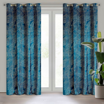 Zasłona Przel granatowa 140x250