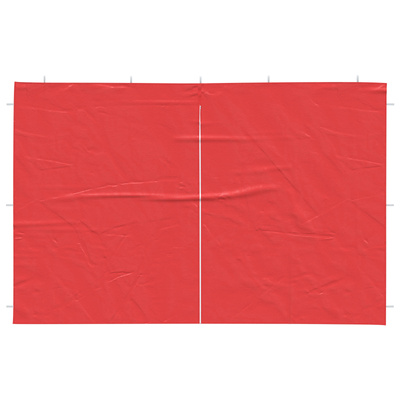 Ściana boczna namiotu na imprezy 2 pcs czerwony 300 x 195 cm