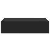 Półka ścienna z szufladą, czarna, 40 x 23,5 x 10 cm, MDF