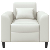 Fotel Biały Ekoskóra