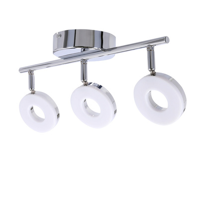 Lampa sufitowa THEMA listwa regulowana 3-punktowa LED do salonu metalowa
