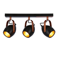 Lampa czarno-miedziana regulowana spot E14 3x40W Anica 93-82589