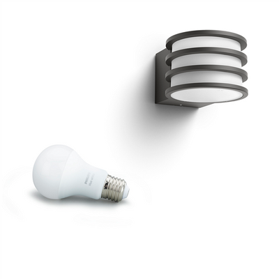 Philips Hue kinkiet zewnętrzny czarny Lucca 2700K 1740193P0