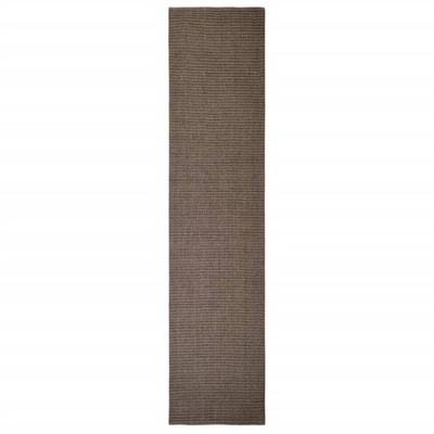 vidaXL Dywanik, naturalny sizal, 80x350 cm, brązowy