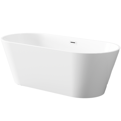 Wanna wolnostojąca 170 cm limnos z syfonem chrom AN-00-110-KPL Invena
