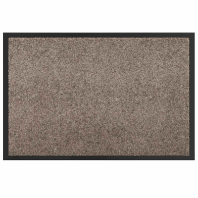 Dywanik drzwiowy Beżowy 60 x 40 x 1.2 cm Tkanina Teddy