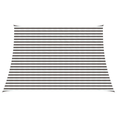 Żagiel przeciwsłoneczny Jasnoszary i biały. 4 / 5 x 3 m HDPE