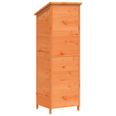 Shed ogrodowy brązowy 59 x 56 x 176 cm Drewno Świerkowe