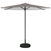 Parasol ogrodowy z podstawą 270 x 270 cm Poliester Prostokątny