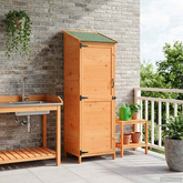 Shed ogrodowy brązowy 59,5 x 56 x 176,5 cm Drewno Świerkowe