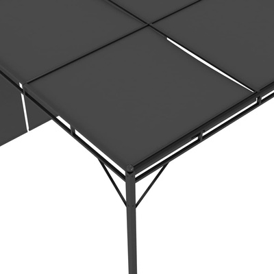 vidaXL Altana ogrodowa z zasłoną boczną, 4 x 3 x 2,25 m, antracytowa